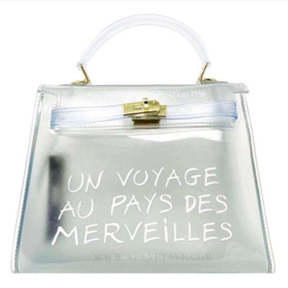 Silver Script Jelly Bag